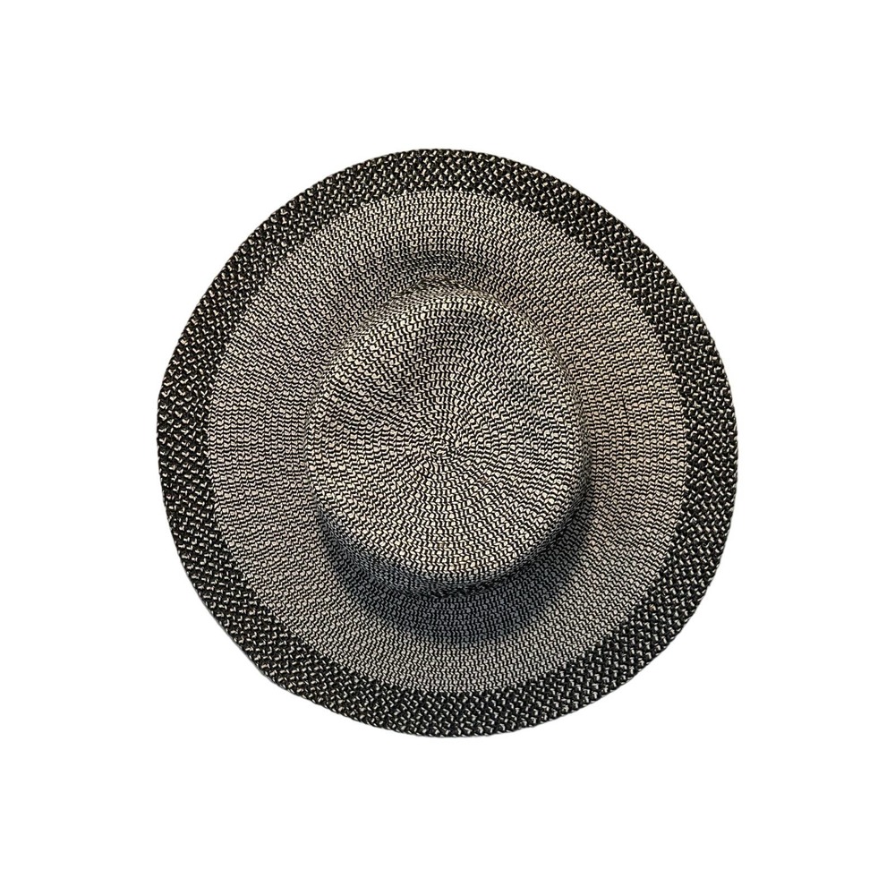 O’Rageous Women’s Straw Beach Gardening Hat Black White S/M